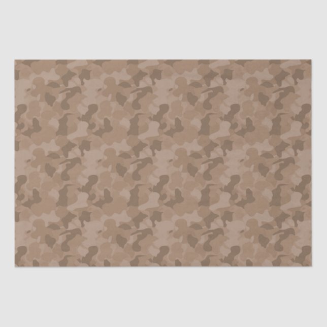 Brown Camouflage Seidenpapier (Vorderseite)