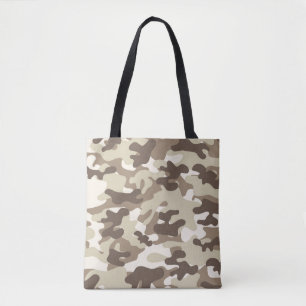 Brown Camouflage Tote Bag Tasche