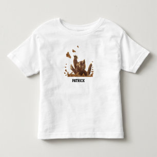 Brown Cat & Night Butterfells Personalisiert Kleinkind T-shirt