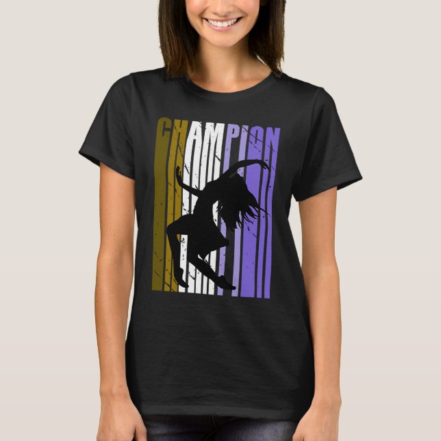 Brown Champion Of Dance Birthday Competition Compe T-Shirt (Vorderseite)