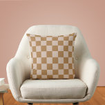 Brown Checkerboard Kissen<br><div class="desc">Brown Checkerboard</div>