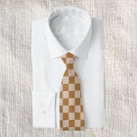 Brown Checkerboard Krawatte<br><div class="desc">Brown Checkerboard</div>