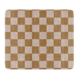 Brown Checkerboard Schneidebrett