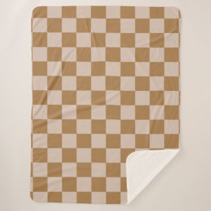 Brown Checkerboard Sherpadecke