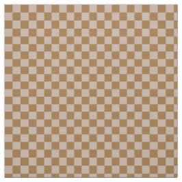 Brown Checkerboard Stoff