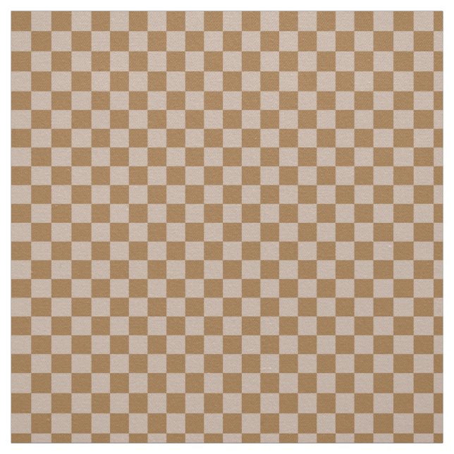 Brown Checkerboard Stoff (Muster)