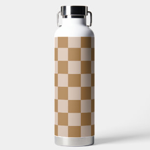 Brown Checkerboard Trinkflasche