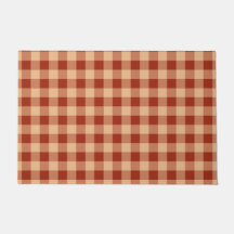 Brown Checkered Gingham Pattern
