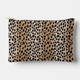 Brown Cheetah Print Kosmetik & Toilettenbeutel Beu Zubehörtasche