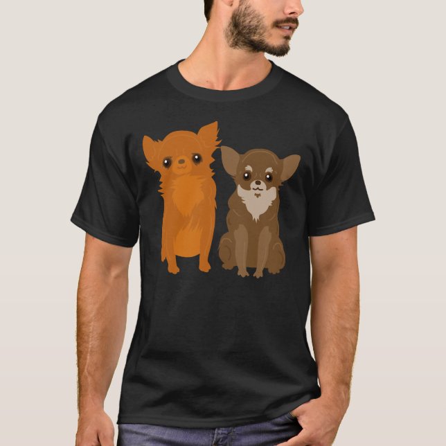 Brown Chihuahuas T-Shirt (Vorderseite)