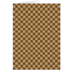 Brown Classic Checkerboard von Shirley Taylor