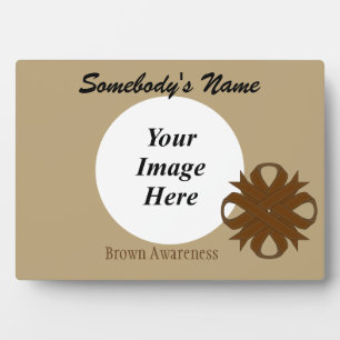 Brown Clover Ribbon Template von Kenneth Yoncich Fotoplatte