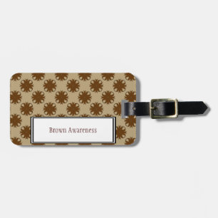 Brown Clover Ribbon Template von Kenneth Yoncich Gepäckanhänger