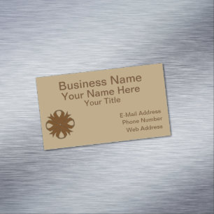 Brown Clover Ribbon von Kenneth Yoncich Magnetische Visitenkarte