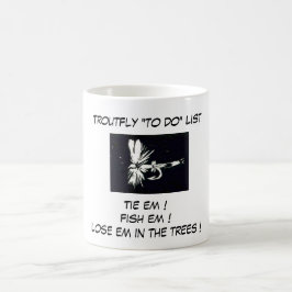 "Brown Coachman" - Forellenfliege "To Do List"-Tas Kaffeetasse