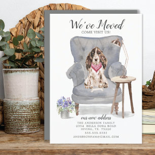 Brown Cocker Spaniel Chien   Faire-part de déplace