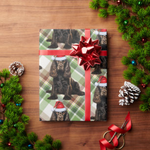Brown Cocker Spaniel Spaß Hund über Weihnachten Geschenkpapier