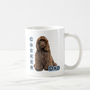Brown Cocker Spanischer Vater 4 Kaffeetasse