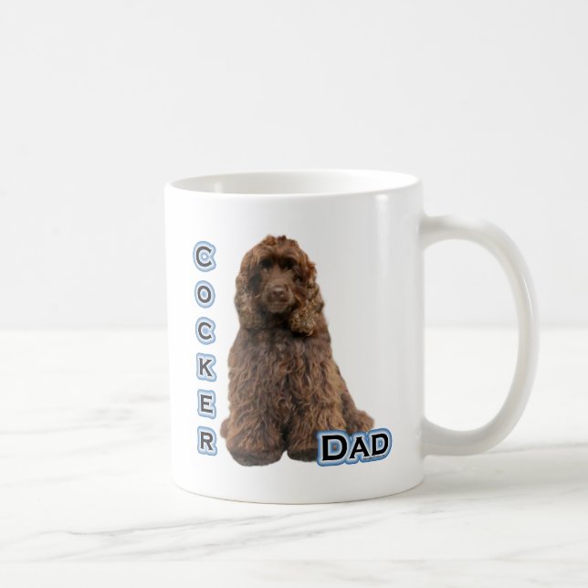 Brown Cocker Spanischer Vater 4 Kaffeetasse (Rechts)
