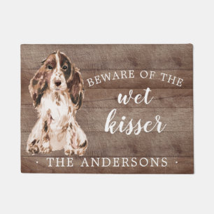 Brown-Cockerspaniel-Hundepersonalisierte Tür-Matt Fußmatte