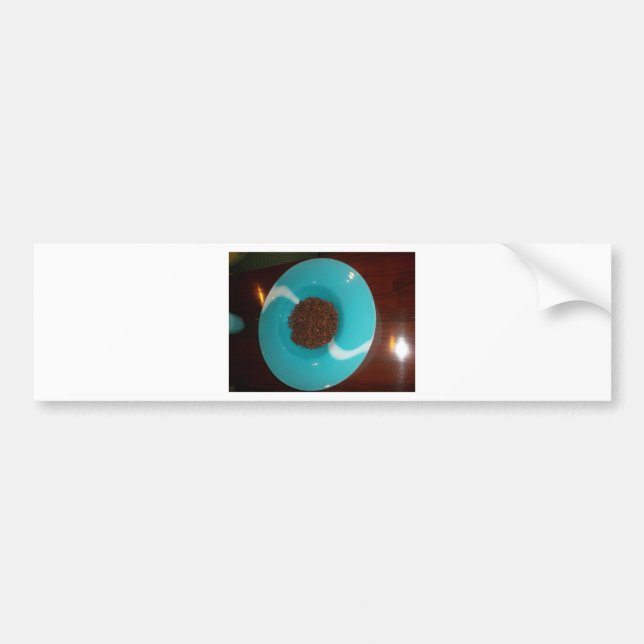 Brown Coffee Lovers Blue Skeezer Autoaufkleber (Vorne)
