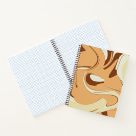 Brown Coffee Swirl Notizbuch