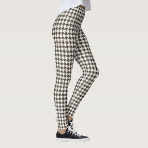 Brown Combination Hahnentrittmuster von Shirley Ta Leggings