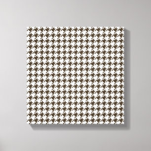 Brown Combination Hahnentrittmuster von Shirley Ta Leinwanddruck