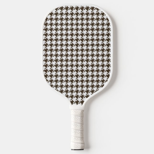 Brown Combination Hahnentrittmuster von Shirley Ta Pickleball Schläger (Vorderseite)