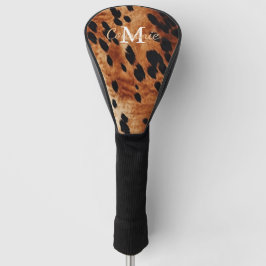 Brown Cowhid Monogramm Golf Headcover