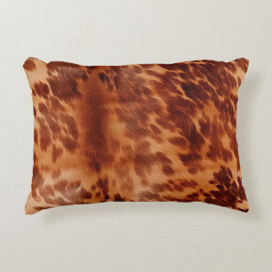 Brown Cowhide Animal Print Dekokissen