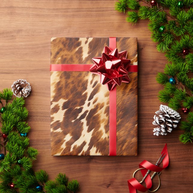 Brown Cowhide Geschenkpapier (Feiertagsgeschenk)