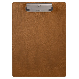 Brown Cowhide Leder Textur aussehen Klemmbrett