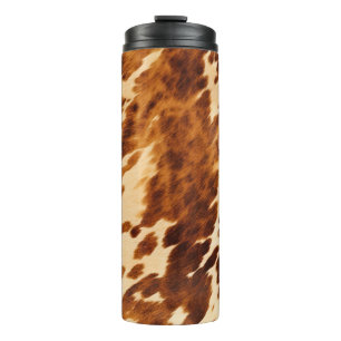 Brown Cowhide Thermosbecher