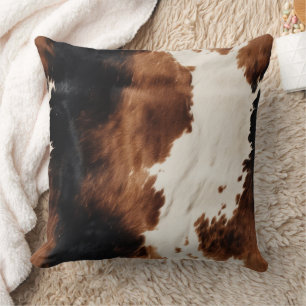 Brown Cream Black Südwest Cowhide Kissen