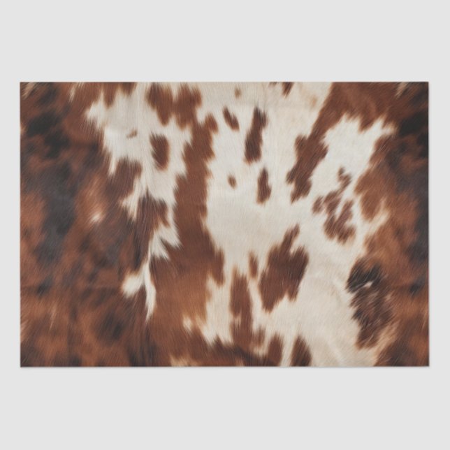 Brown Cream Cowhide Seidenpapier (Vorderseite)