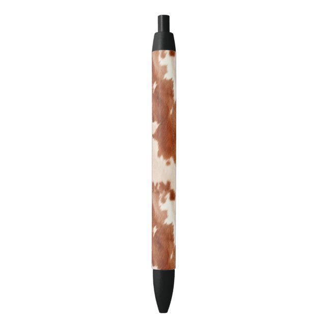 Brown Cream Southwest Cowhide Christmas Kugelschreiber (Vorderseite Vertikal)