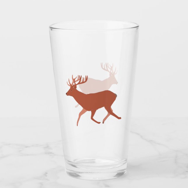 Brown Deer Walking Glas (Vorderseite)
