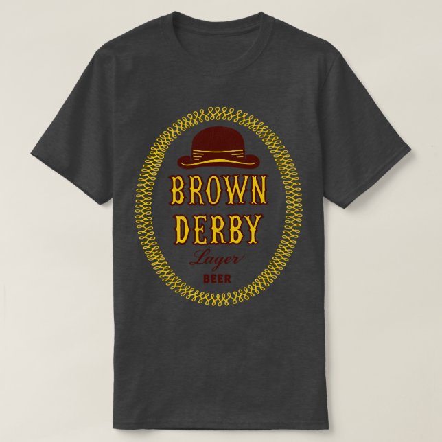 Brown Derby Retro Defunktional Beer T-Shirt (Design vorne)