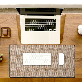 Brown Diamond Pattern Desk Mat Schreibtischunterlage