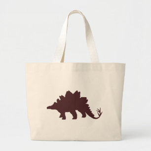 Brown Dinosaur Jumbo Stoffbeutel