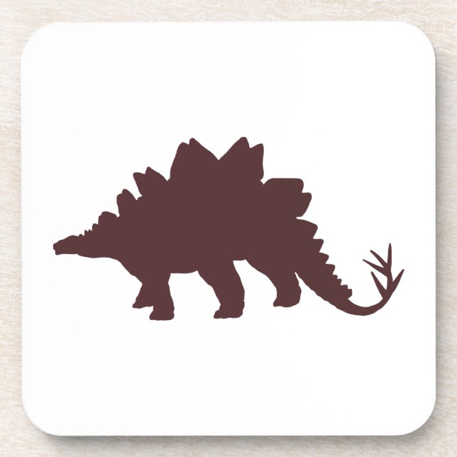 Brown Dinosaur Untersetzer (Vorderseite)
