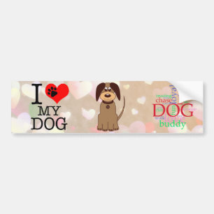 Brown Dog Autoaufkleber