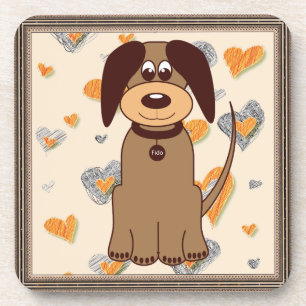 Brown Dog Beverage Coaster Getränkeuntersetzer