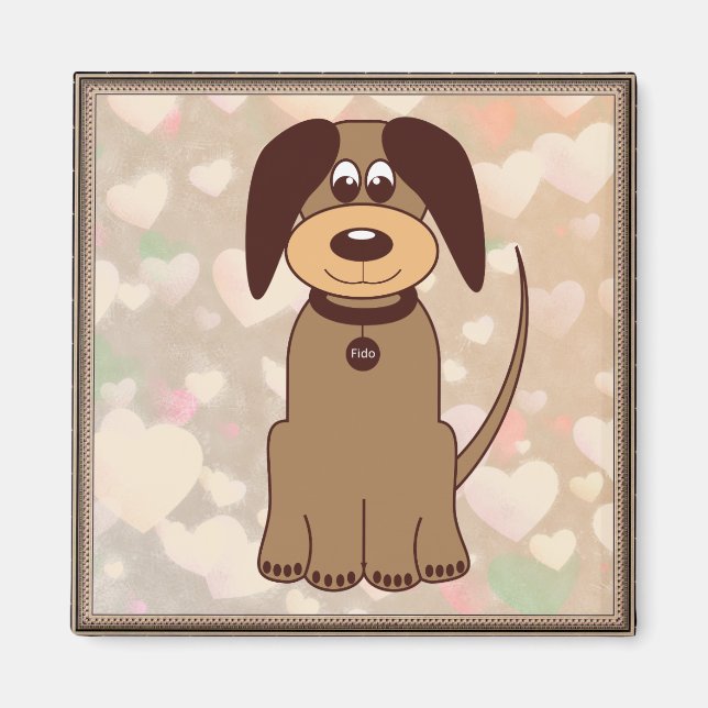 Brown Dog Kühlschrankmagnet (Vorne)