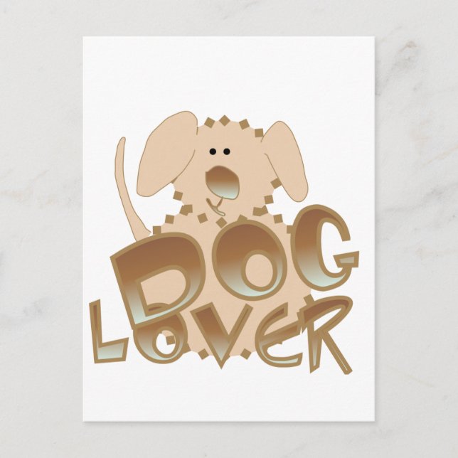 Brown Dog Lover Tshirts und Geschenke Postkarte (Vorderseite)
