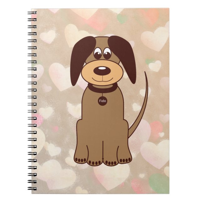 Brown Dog Notebook Notizblock (Vorderseite)
