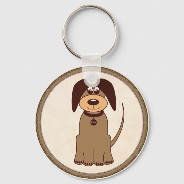 Brown Dog Schlüsselanhänger (Vorderseite)