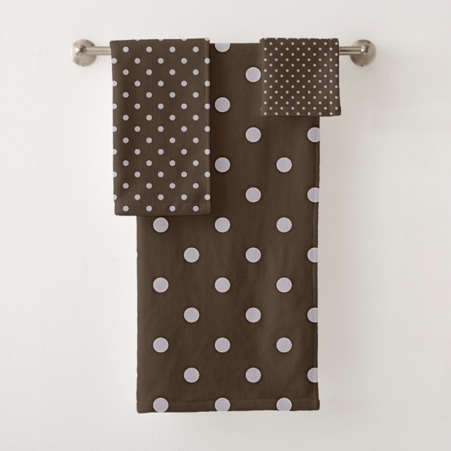 Brown Dot Gift Badhandtuch Set (Insitu)