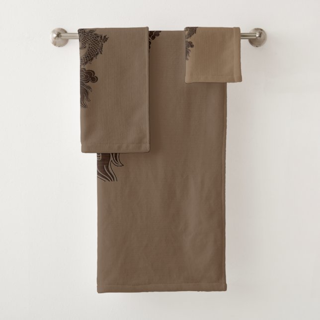 Brown Dragon Bath Set (Insitu)